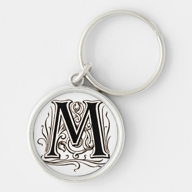 Llavero Monograma vintage "M" (Frente)