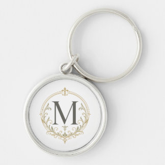 Llavero monograma vintage personalizado