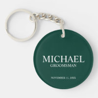 Monograma y nombre del Groomsman personalizado