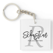 Monograma y nombre personalizados