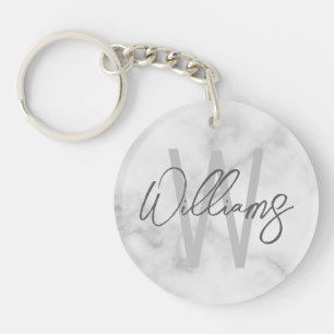 Llavero Monograma y nombre personalizados de escritura de