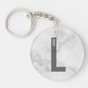 Llavero Monograma y nombre personalizados en negrita moder