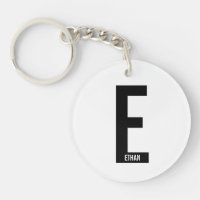 Monograma y nombre personalizados en negrita moder