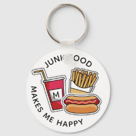 Llavero Monograma y texto personalizado Cadenas clave de P