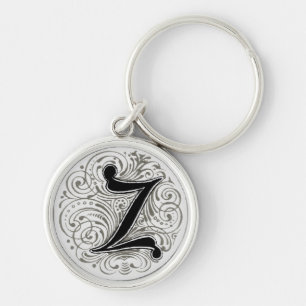 Llavero Monograma ‘Z’ en gris - Keychain