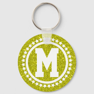 Llavero Monogramo del Golden Glitz Super Star