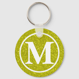 Llavero Monogramo Golden Glitz BB