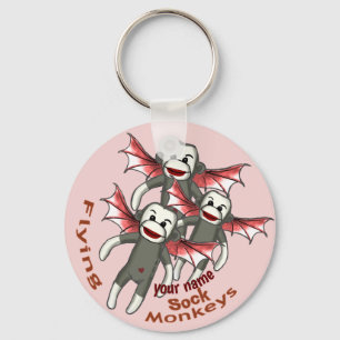 Llavero Monos de calcetín voladores