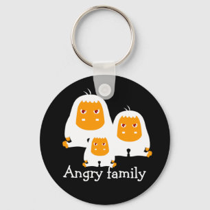Llavero Monos de familia enfadada diseño