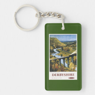 Llavero Monsal Dale, tren y viaducto