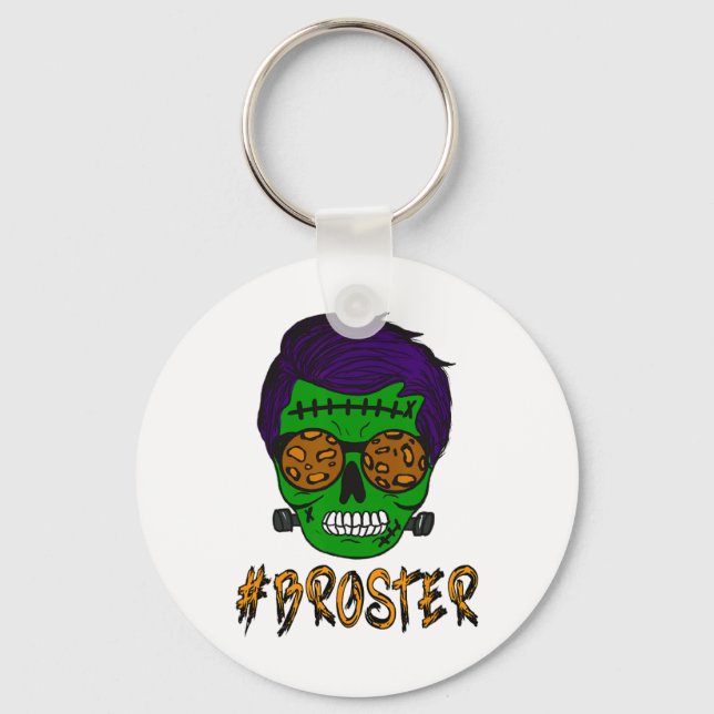 Llavero Monster Skull Broster Brother Halloween Mateo F (Anverso)