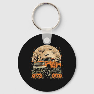 Llavero Monster Truck Halloween Jack O Lantern Moon Pumpki