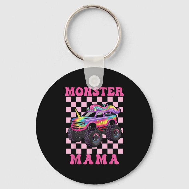 Llavero Monster Truck Mama Pink Monster Trucks Lover Mom G (Anverso)
