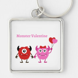 Llavero Monster Valentine con pareja de Monstruos de San V