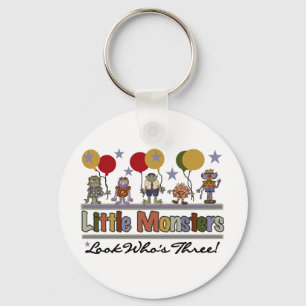 Llavero Monstruo 3 camisetas de cumpleaños y regalos