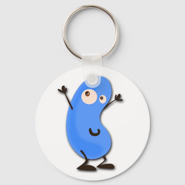 Llavero Monstruo Cute Blue Bean (Anverso)