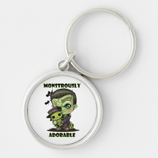 Llavero Monstruo de Frankenstein lindo con peluche (Frente)