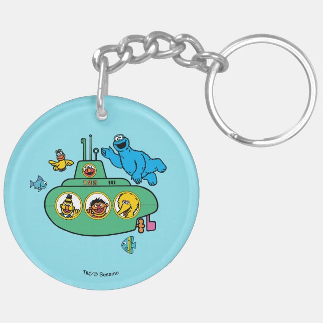 Llavero Monstruo de la cookie y submarino de las brasas sé (Izquierda Bajo)
