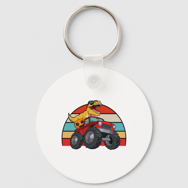 Llavero Monstruo de Monstruo de Dinosaurios Lazy Halloween (Anverso)