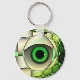 Llavero Monstruo de ojos verdes