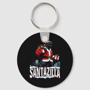 Llavero Monstruo japonés de Santazilla Kaiju Santa Navidad