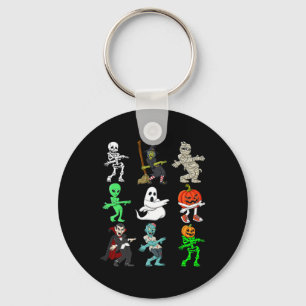 Llavero Monstruos de Halloween Naranja Justicia Skeleton B