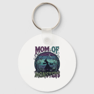 Llavero Monstruos de Mamá Halloween Bruja Luna Calabazas C