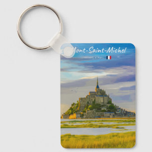 Llavero Mont-Saint-Michel, Francia - Clásico Abadía Mediev