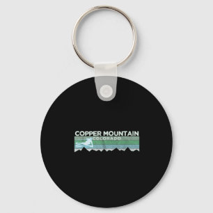 Llavero Montaña de cobre retro, esquí en problemas de Colo
