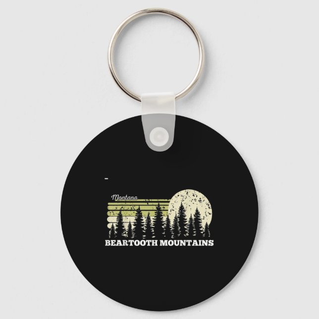 Llavero Montana Hiking Beartooth Mountains Trees Nature Fo (Anverso)