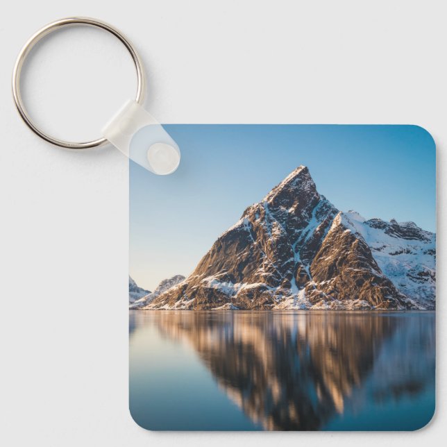 Llavero Montaña Lofoten de Noruega (Anverso)