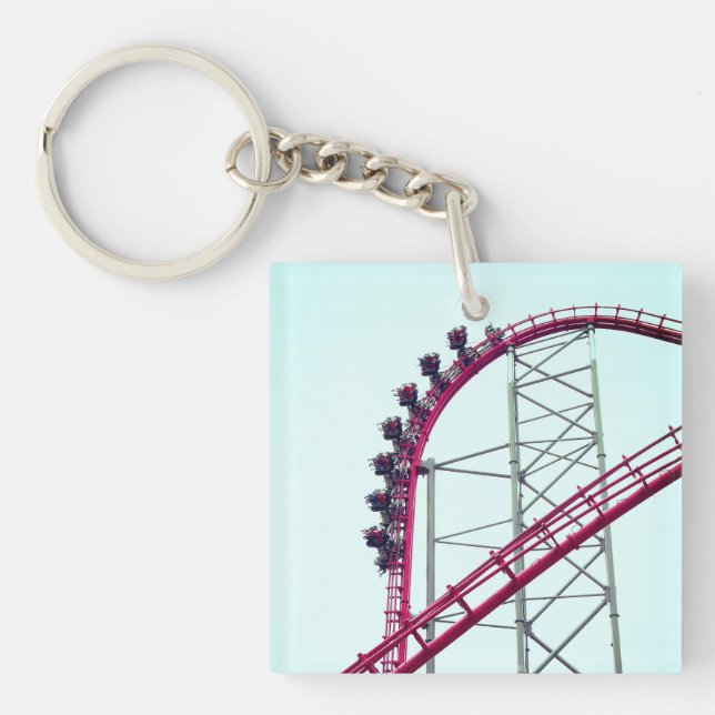 Llavero Montaña rusa X2 Six Flags Magic Mountain (Frente)