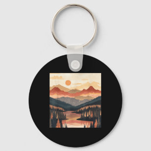 Llavero Montaña Sunrise Naturaleza Senderismo Camping Al A