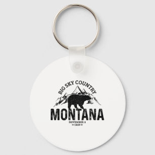 Llavero Montana Usa Recuerdo Vintage Oso Grizzly América 