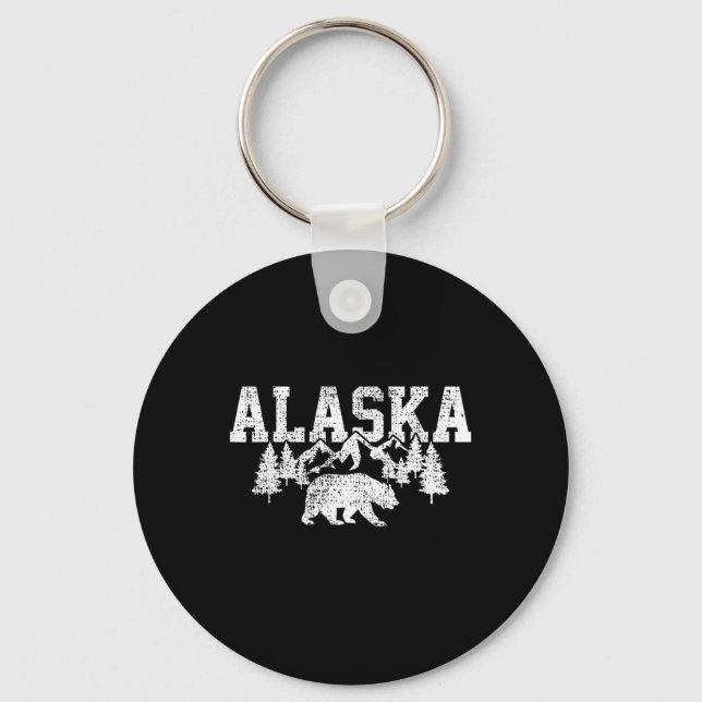 Llavero Montañas Alaska Caza Forestal De Eeuu (Anverso)