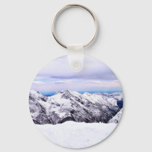 Llavero Montañas Alp Cubiertas De Nieve