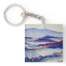 Montañas Blue Ridge y plantilla de fotografía fami