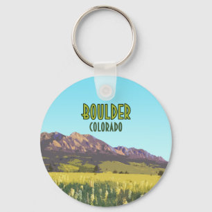 Llavero Montañas Boulder Colorado Flatirons Vintage
