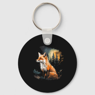 Llavero Montañas de la naturaleza de la selva Fox Lover Ca