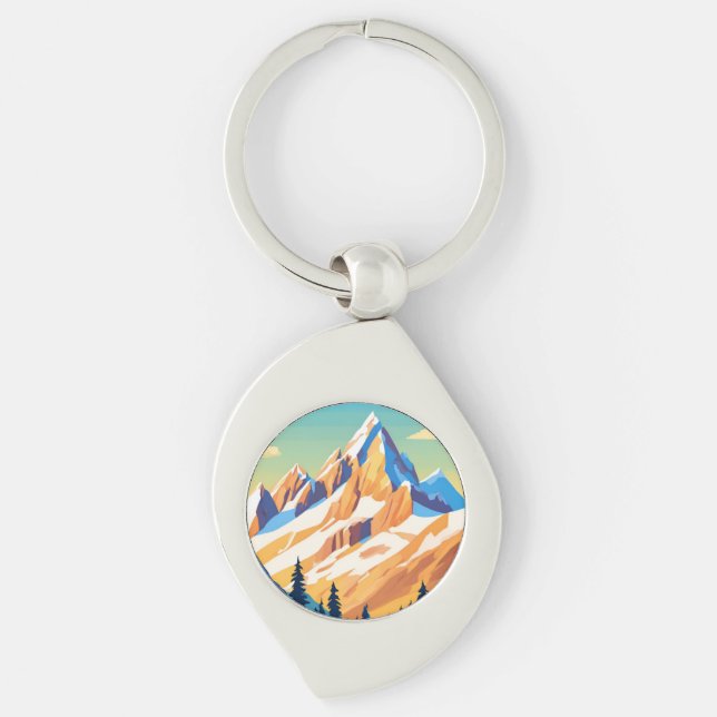 Llavero Montañas Magníficas (Anverso)