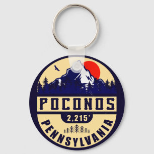Llavero Montañas Pocono Pensilvania - Retro Souvenirs