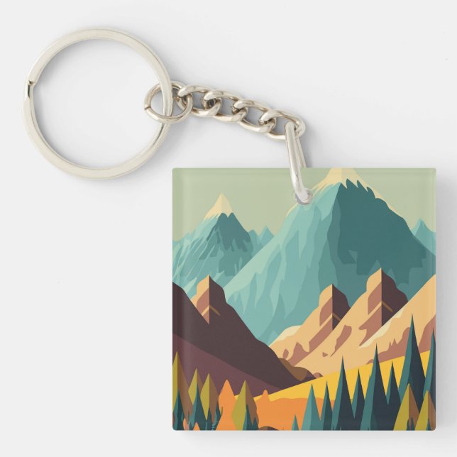 Llavero Montañas Rocosas (Frente)