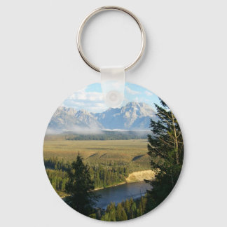 Llavero Montañas y río de Jackson Hole