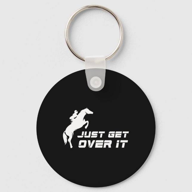 Llavero Montar en inglés a caballo Chica Jumper Hunter (Anverso)