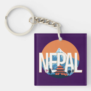 Llavero Monte del Templo en Nepal Everest