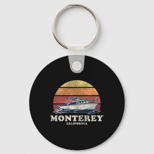 Llavero Monterey Ca Vintage Boating 70 Retro Boat Design