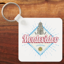 Llavero Montevideo City Uruguay Palacio Salvo Souvenir