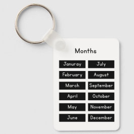 Llavero Months of the year