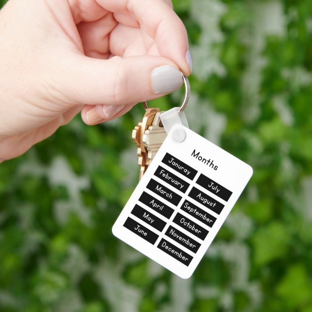 Llavero Months of the year (Mano)