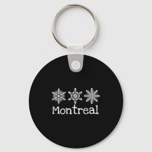 Llavero Montreal canadá copos de nieve nieve invierno esqu